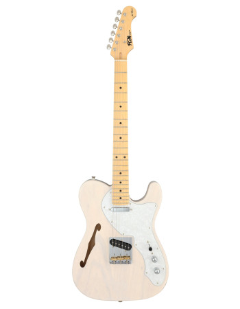FGN FGTE100MAHTWB Electric Guitar, Neo Classic TE100, SS FGN Pickups, F-hole, WhiteBlonde,Bag