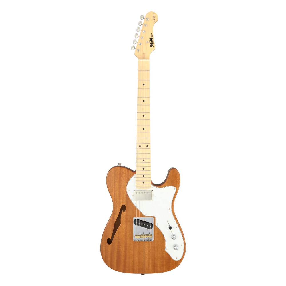 FGN FGTE110MMHTNT Electric Guitar, Neo Classic TE110, SH FGN PU, F-hole, natural, Gig Bag