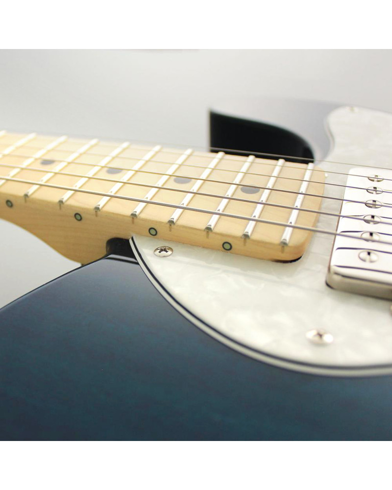 FGN FGTE110MMHTTBL Electric Guitar, Neo Classic TE110, SH FGN PU, F-hole, TransparentBlue, Bag