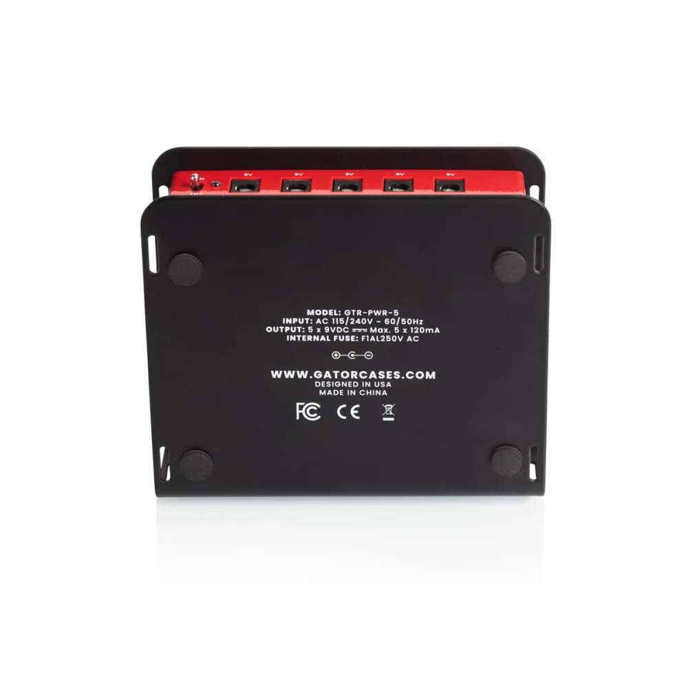 Gator Frameworks GTR-PWR-5-F Pedal Board Power Supply 5 Outputs (EU, RUS, KOR)