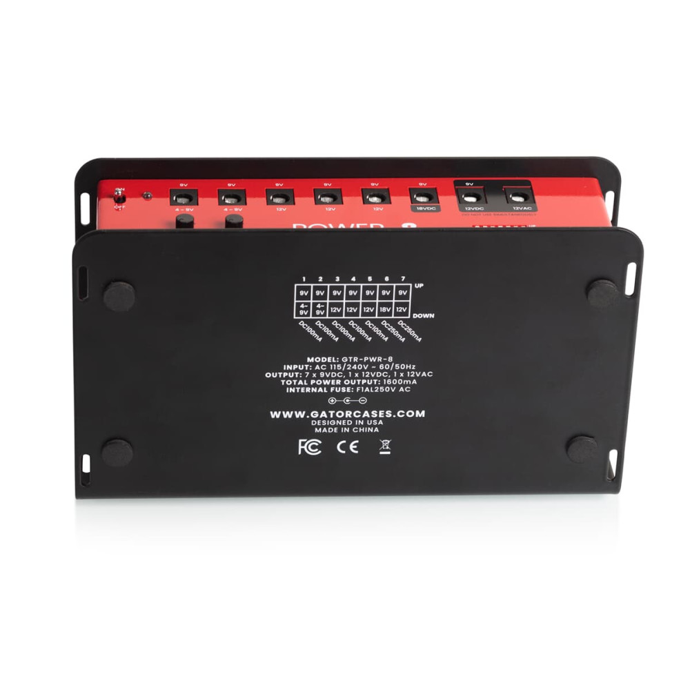 Gator Frameworks GTR-PWR-8-F Pedal Board Power Supply 8 Outputs (EU, RUS, KOR)