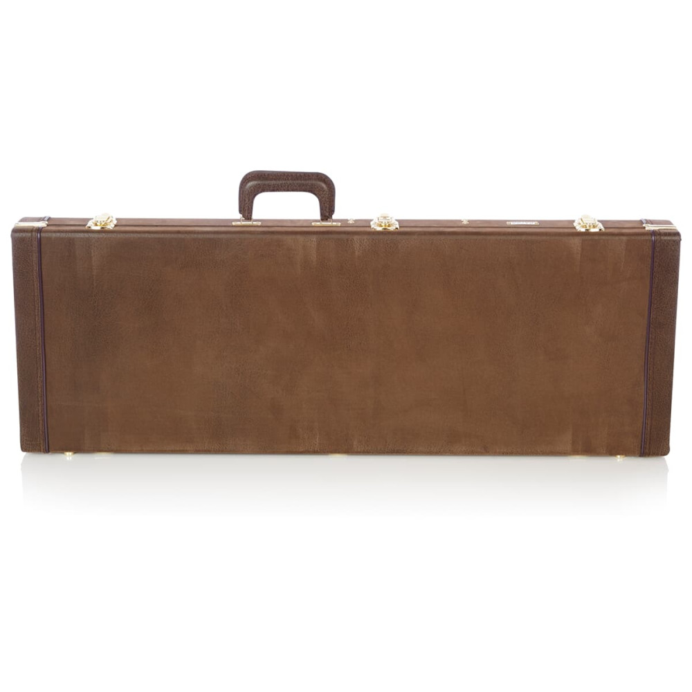 Gator GW-ELECT-VIN Electric Guitar Deluxe Wood Case Vintage Brown