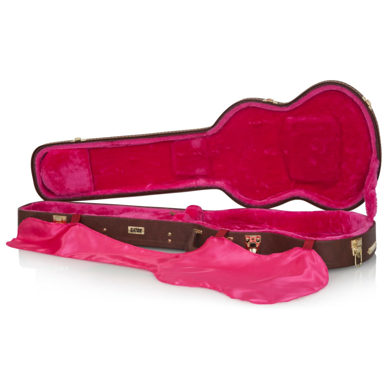 Gator GW-SG-BROWN Gibson SG Guitar Deluxe Wood Case Brown