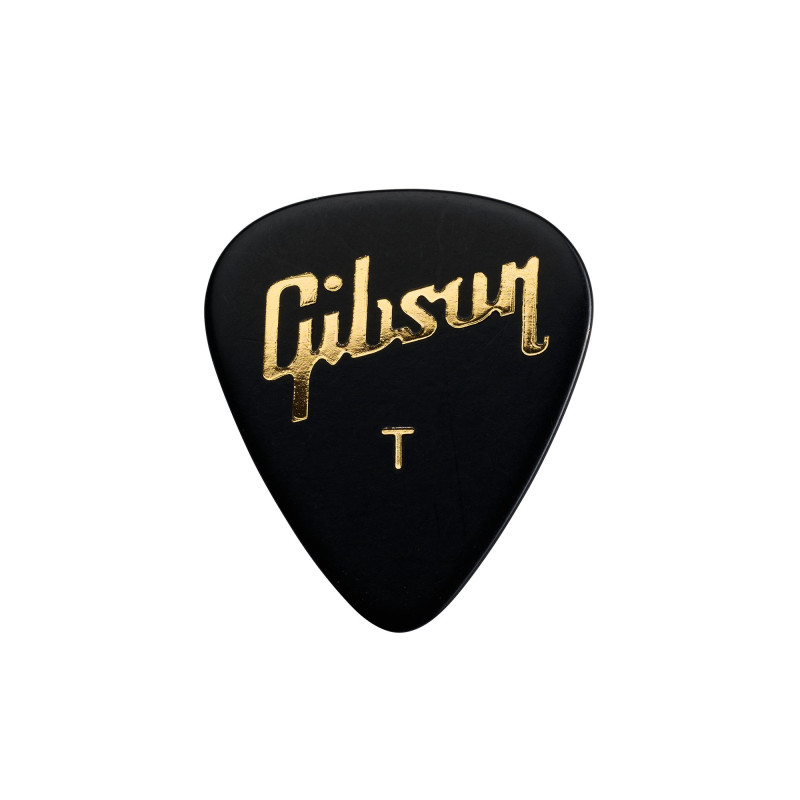 Gibson Standard Black Picks, 12-Pack, Medium