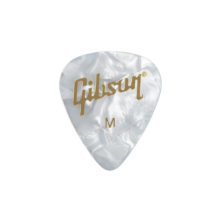 Gibson Pearloid White Picks, 12-Pack, Guitar Picks