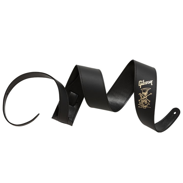 Gibson Slash Premium Leather Guitar Strap, Black
