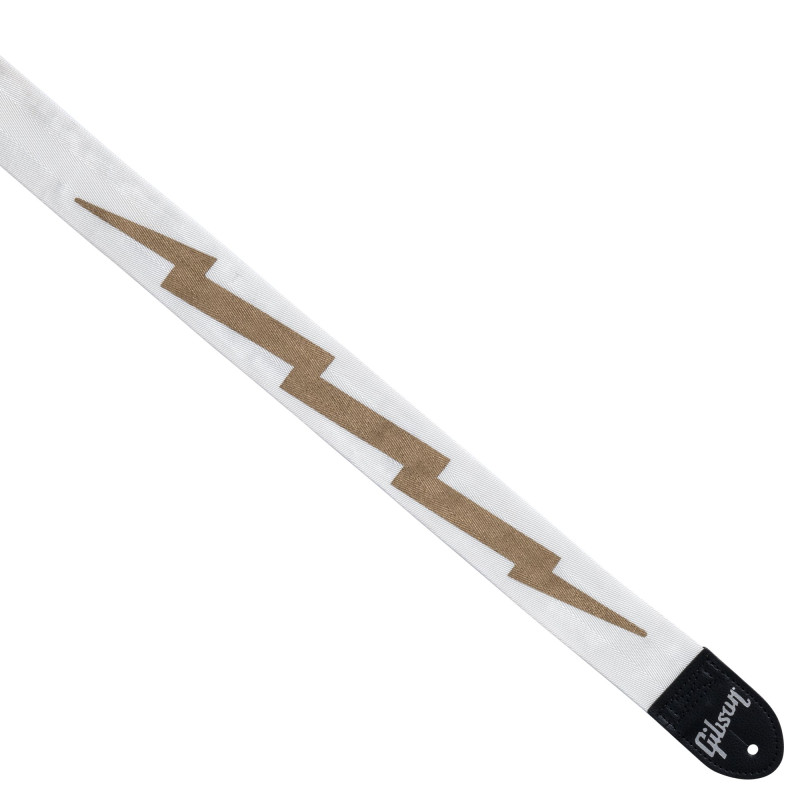 Gibson The Lightning Bolt Seatbelt, White