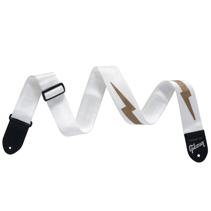 Gibson The Lightning Bolt Seatbelt, White