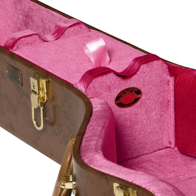 Lifton Historic Hardshell Case, J-185, Brown/Pink