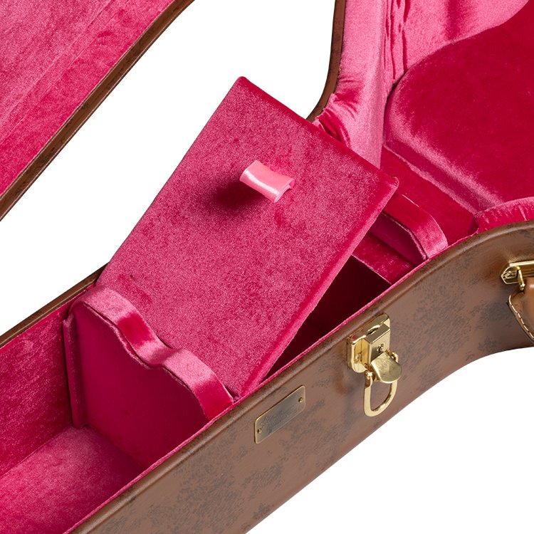 Lifton Historic Hardshell Case, J-185, Brown/Pink