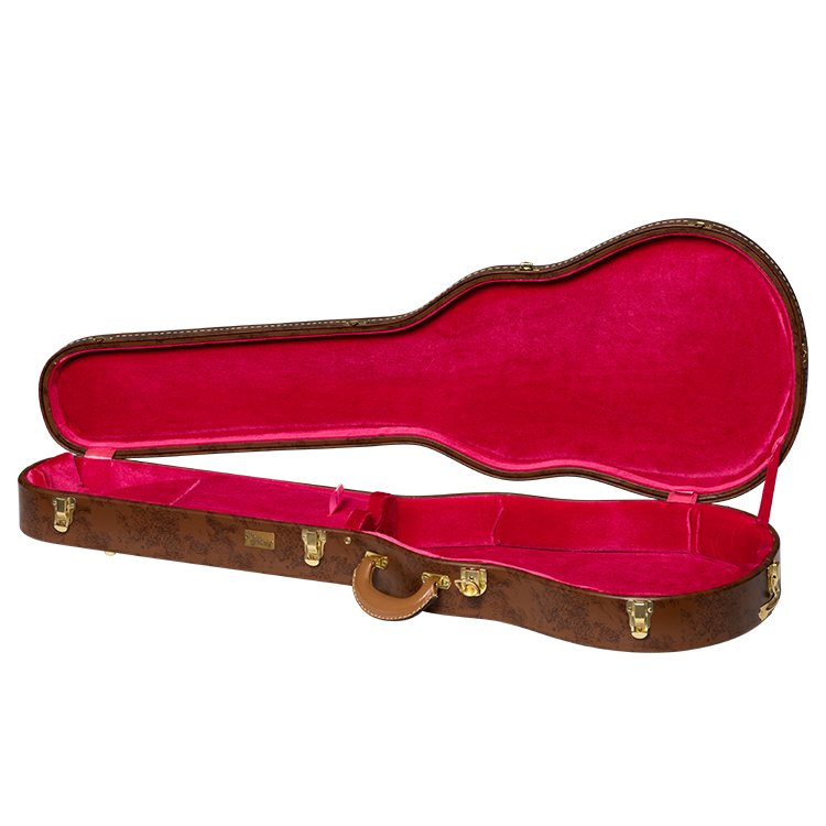 Lifton Historic 5-Latch Hardshell Case, Les Paul, Brown/Pink