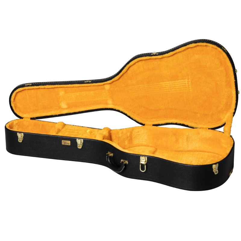 Lifton Historic Hardshell Case, Dreadnought, Black/Goldenrod
