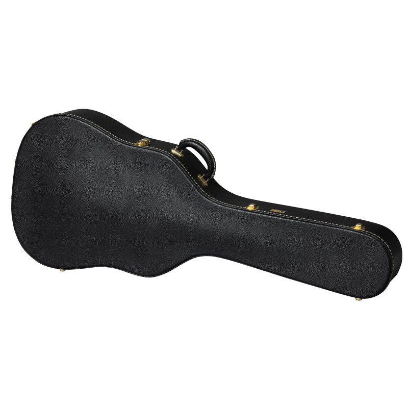 Lifton Historic Hardshell Case, Dreadnought, Black/Goldenrod