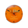 Gibson Vintage Lighted Wall Clock, Kalamazoo Orange, Sign