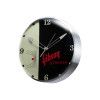 Gibson Vintage Lighted Wall Clock, Strings, Sign