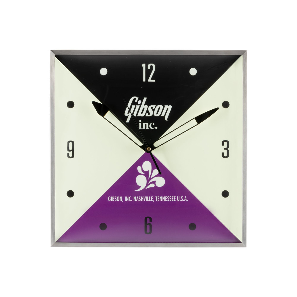Gibson Vintage Lighted Wall Clock, Gibson Inc., Sign