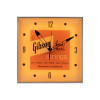 Gibson Vintage Lighted Wall Clock, Handmade Strings, Sign