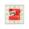 Gibson Vintage Lighted Wall Clock, Handmade Strings, Sign