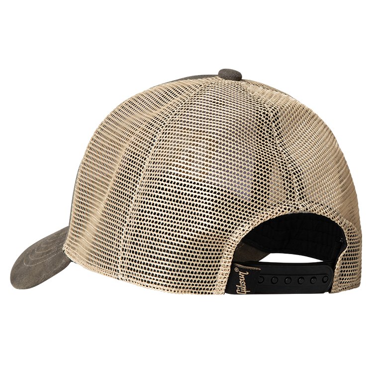 Gibson Faded Denim Hat, Tan