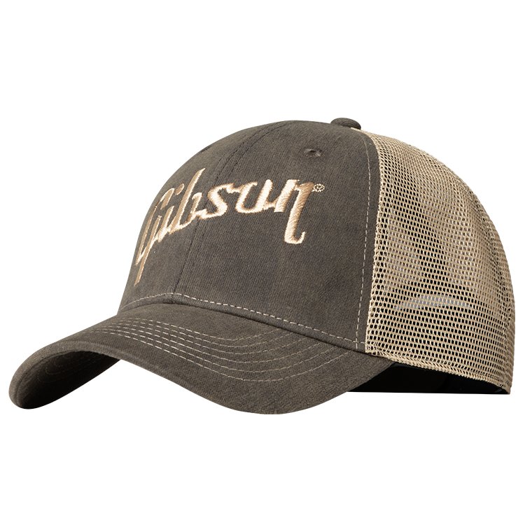 Gibson Faded Denim Hat, Tan