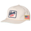 Gibson USA Flag Unstructured Rope Snapback, Tan