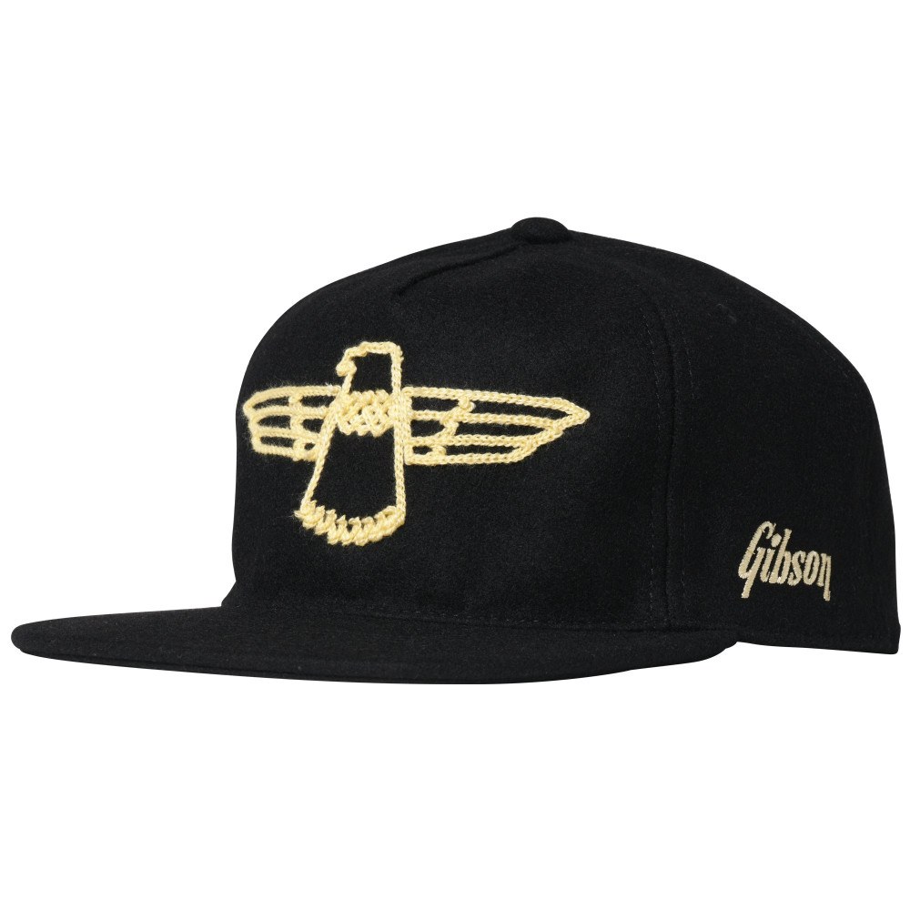 Gibson Thunderbird Wool Snapback, Charcoal