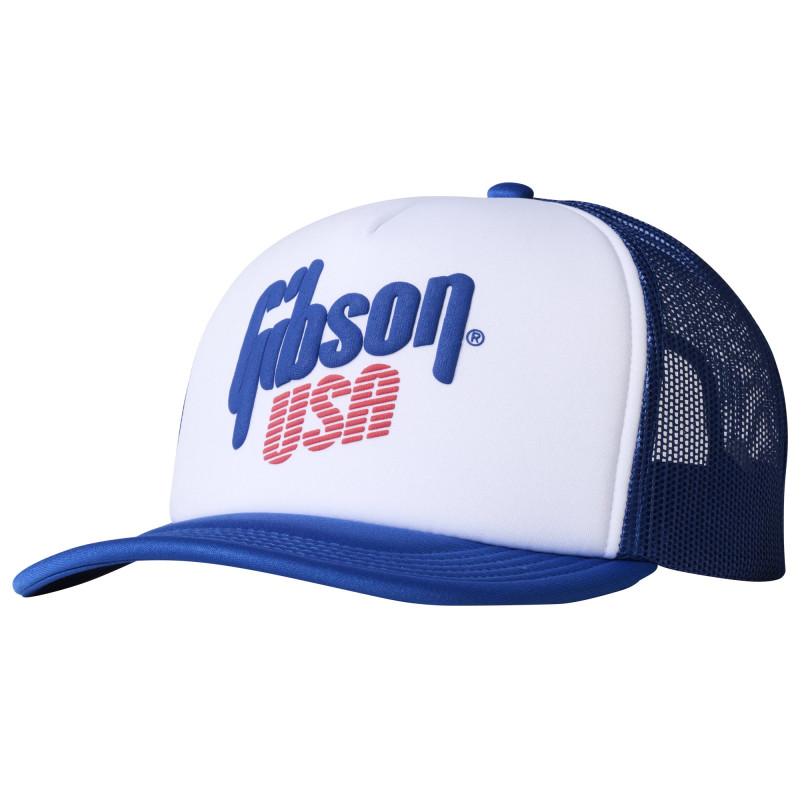 Gibson USA Foam Trucker, White / Blue