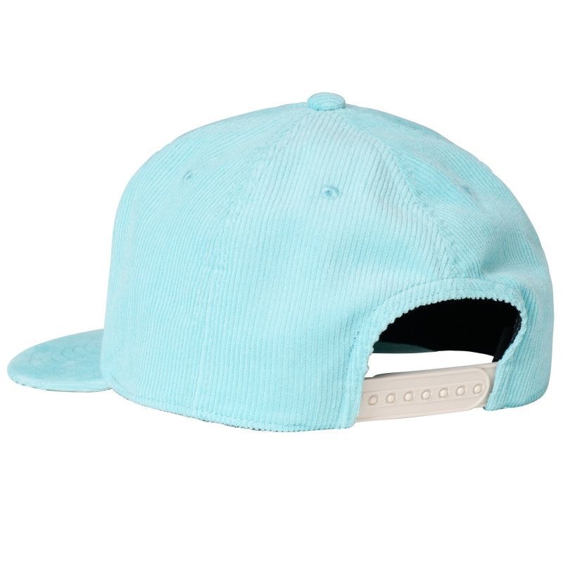 Gibson Script Logo Corduroy Snapback, Turquoise