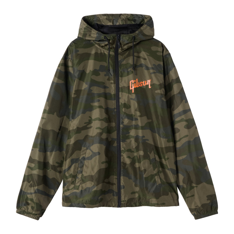 Gibson Camo Fullzip Windbreaker, XXL