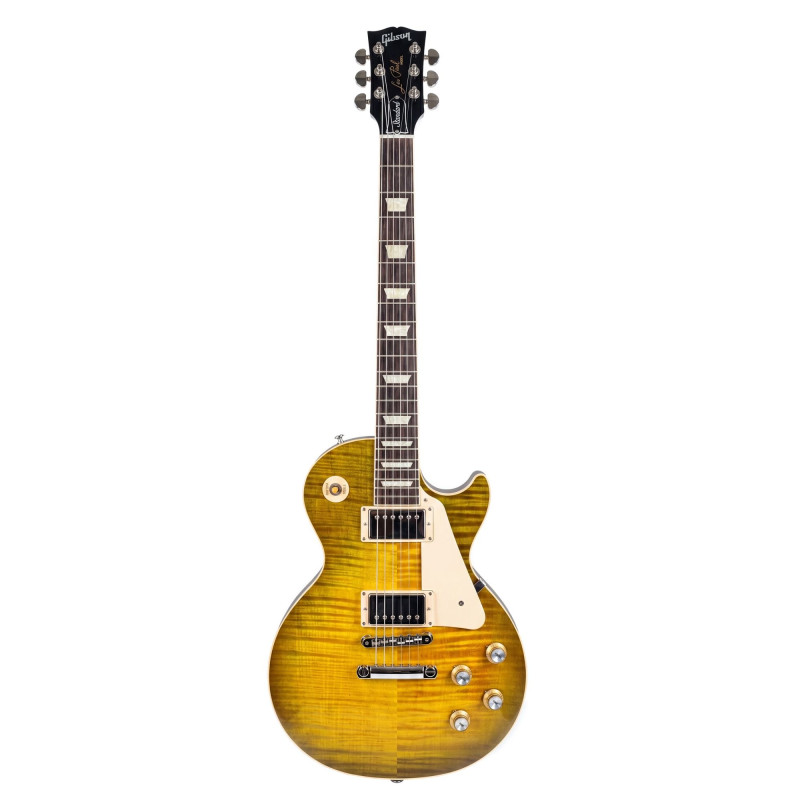 Gibson Exclusive Les Paul Standard 60s AAA Figured Top Aged Green Lemon Fade