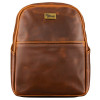 Lifton Leather Backpack, Brown, 50s Brown / Pink