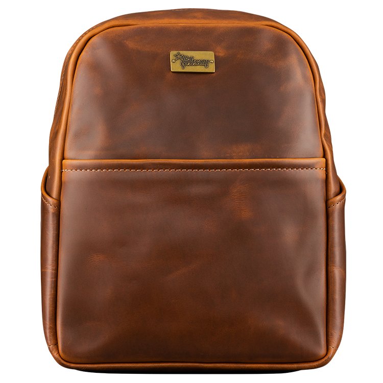 Lifton Leather Backpack, Brown, 50s Brown / Pink