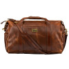 Lifton Leather Duffle Bag, Brown, 50s Brown / Pink
