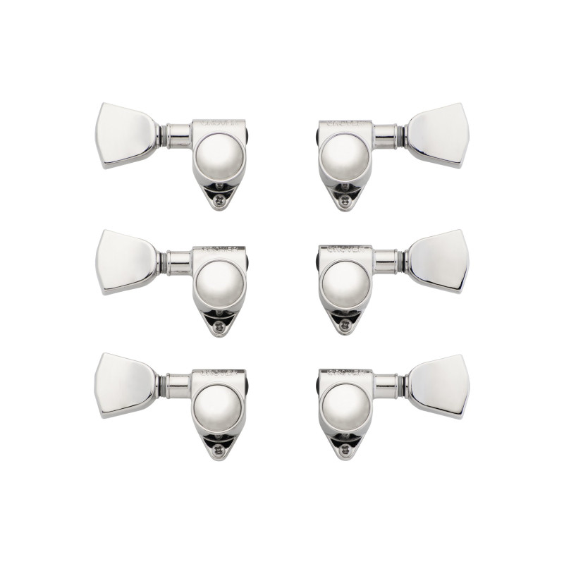 Grover Rotomatic Keystone Tuner Set, Nickel, Replacement Part