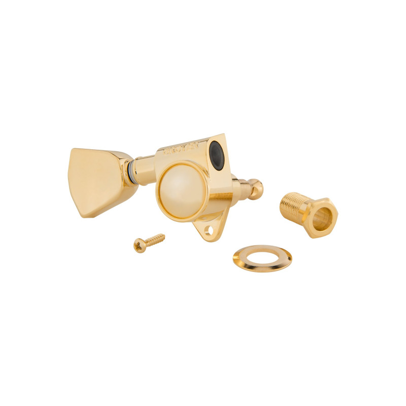 Grover Rotomatic Keystone Tuner Set, Gold, Replacement Part