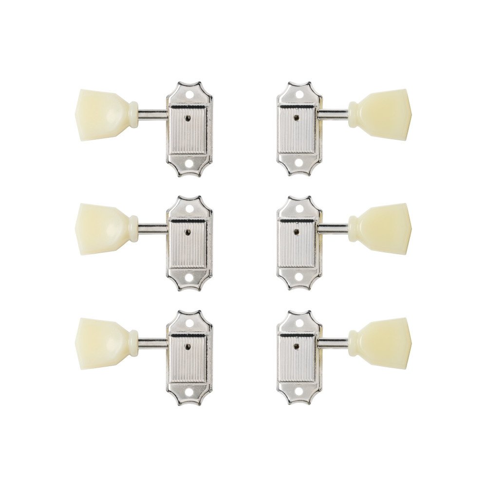 Gibson Deluxe Reissue-Style Tuner Set, Nickel, Replacement Part
