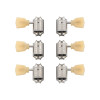 Gibson Vintage Nickel Machine Heads, Yellow Buttons, Replacement Part