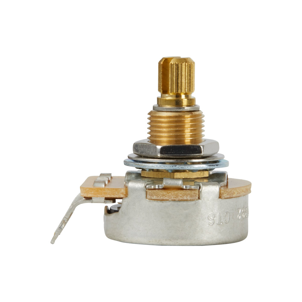 Gibson 500k Ohm Audio Taper Potentiometer, Short Shaft, Replacement Part