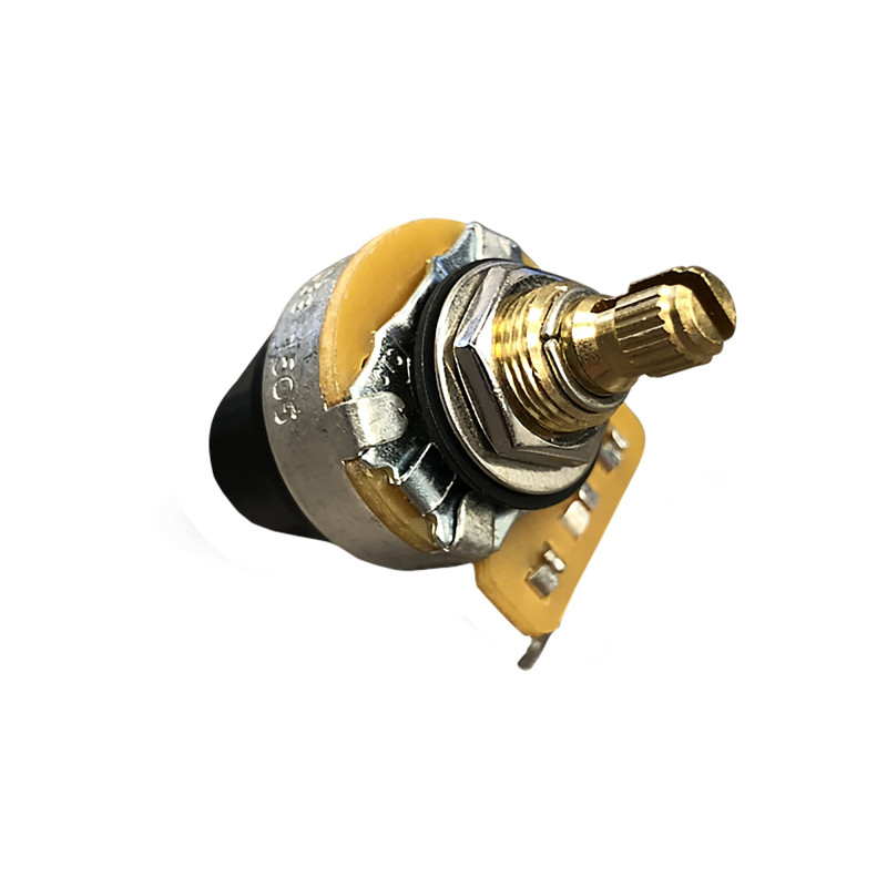 Gibson 500k Ohm Audio Taper Push/Pull Potentiometer, Short Shaft, Replacement Part