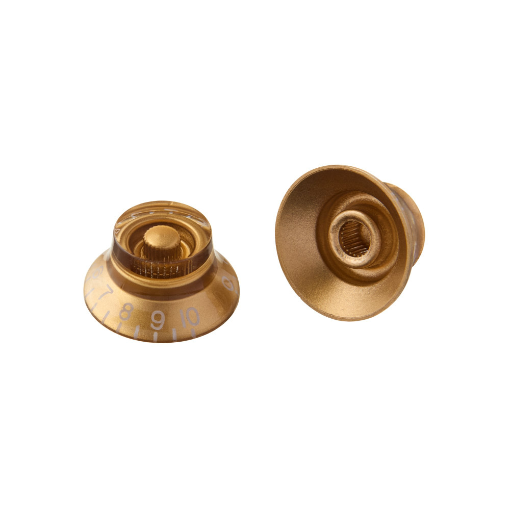 Gibson Top Hat Knobs, Vintage Gold, 4 pack, Replacement Part