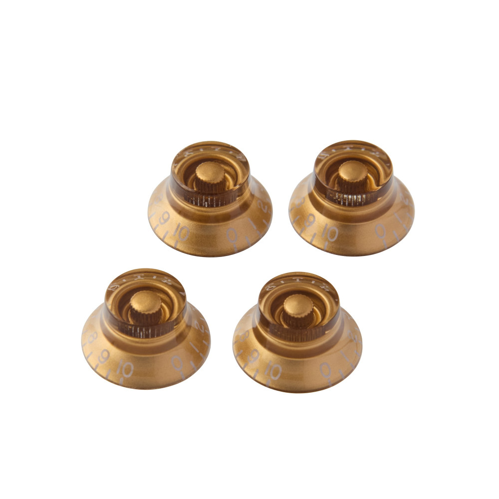 Gibson Top Hat Knobs, Vintage Gold, 4 pack, Replacement Part