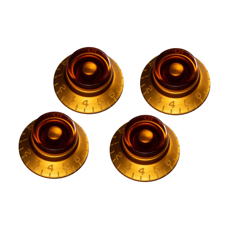 Gibson Top Hat Knobs, Vintage Amber, 4 pack, Replacement Part