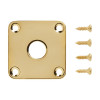Gibson Metal Jack Plate, Gold, Replacement Part