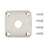 Gibson Metal Jack Plate, Nickel, Replacement Part