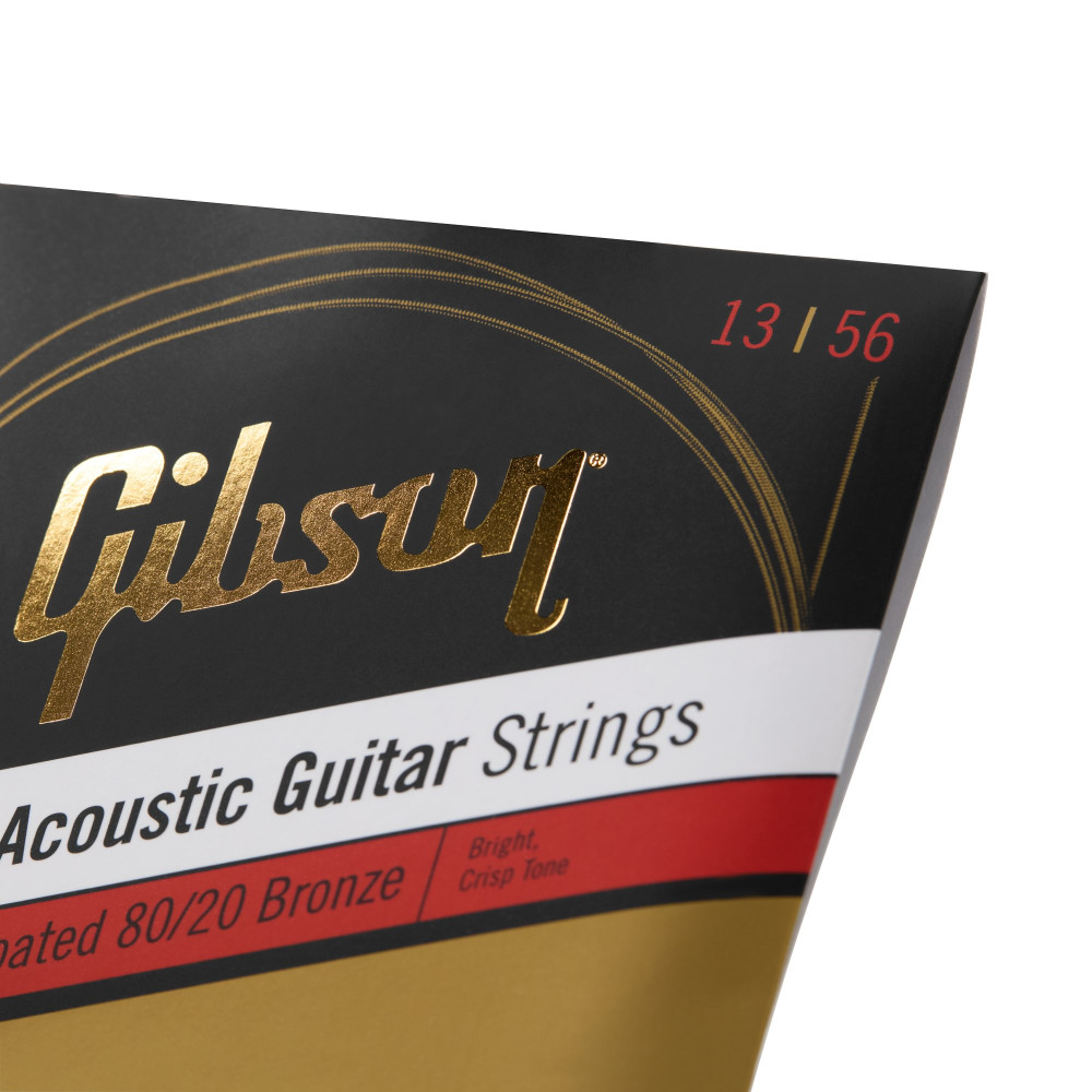 Gibson Coated 80/20 Bronze Acoustic Guitar Strings, Medium Gauge