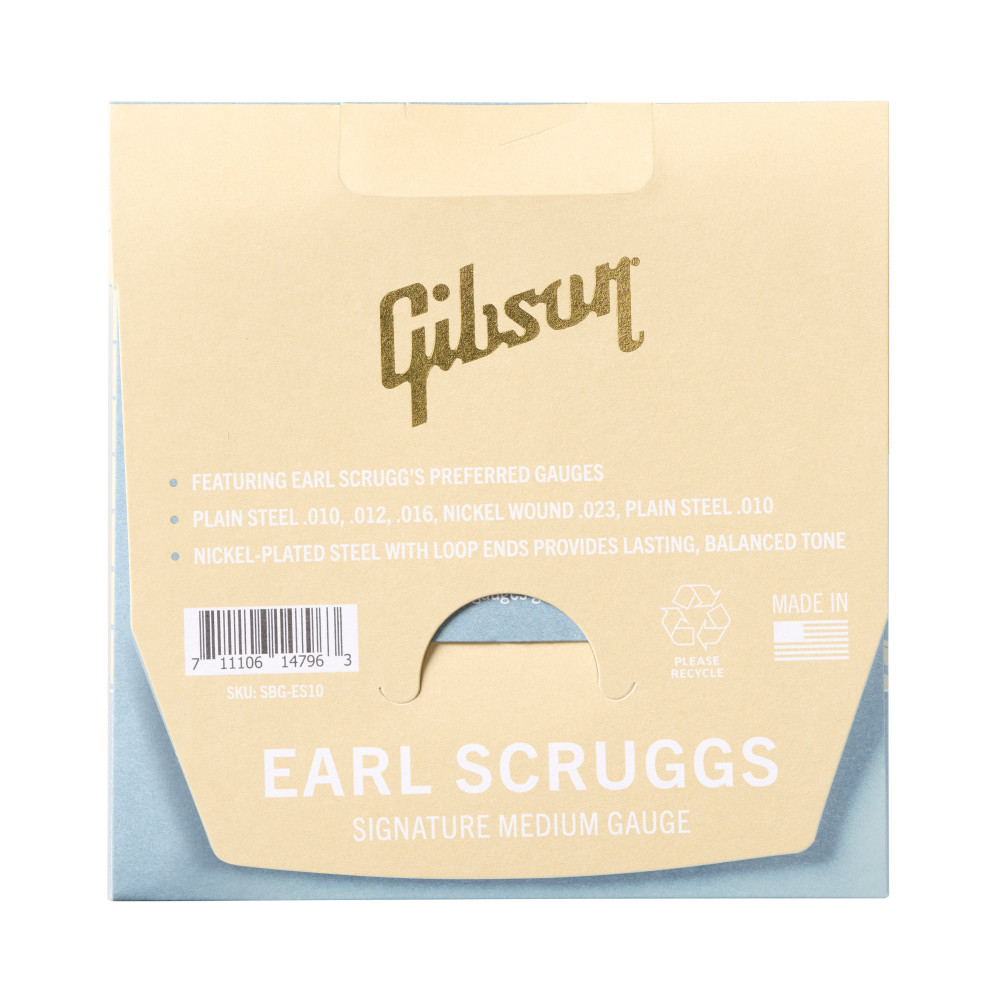 Gibson Earl Scruggs Banjo String Set, Signature Medium Gauge