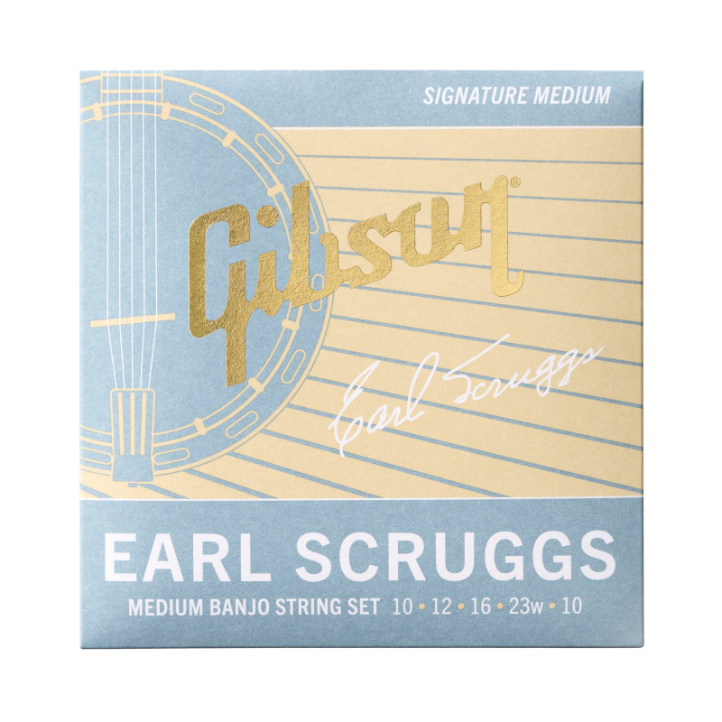 Gibson Earl Scruggs Banjo String Set, Signature Medium Gauge