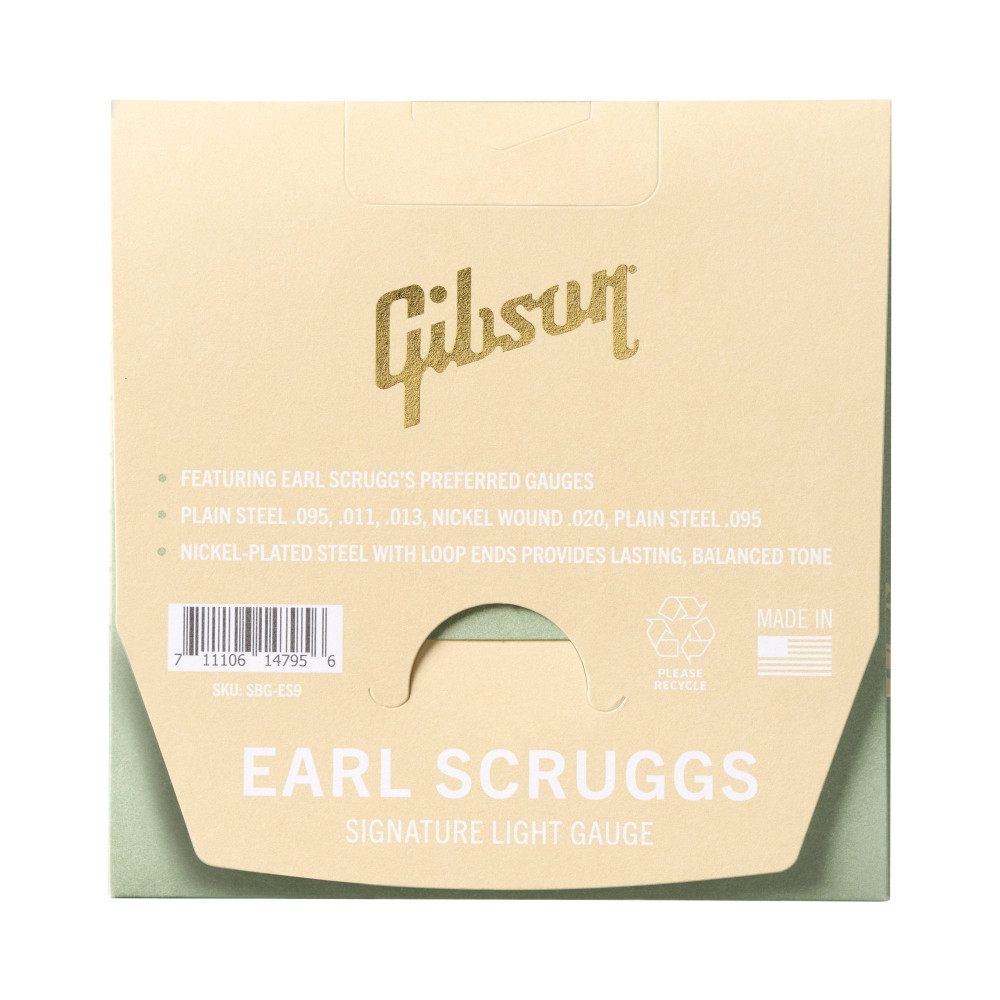 Gibson Earl Scruggs Banjo String Set, Signature Light Gauge