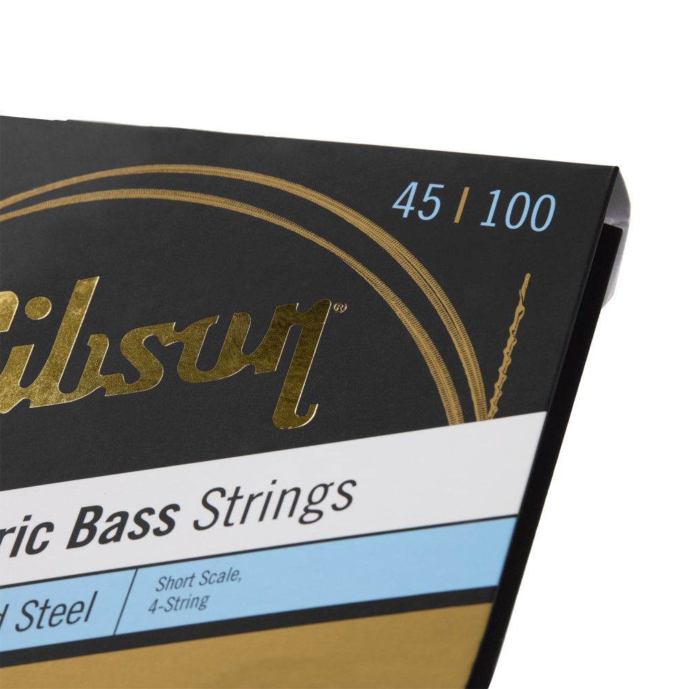 Gibson Flatwound Electric Bass Strings, Short Scale, Medium Gauge