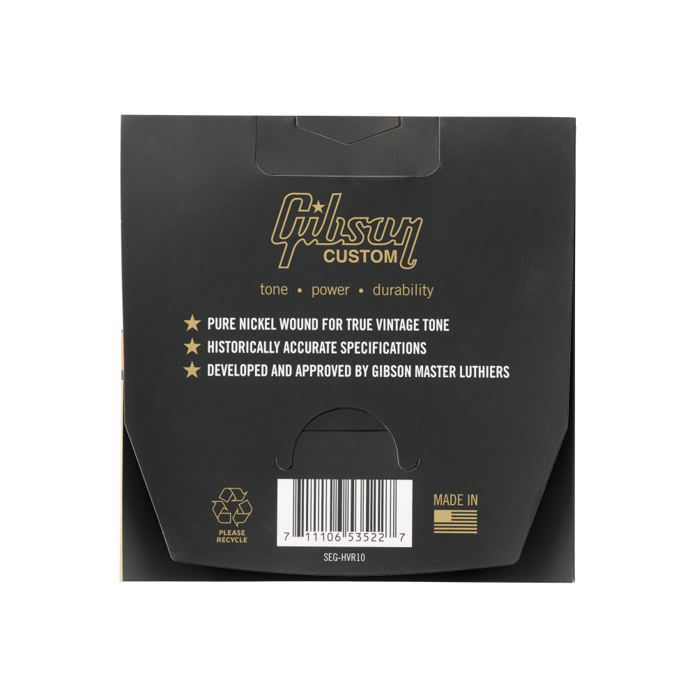 Gibson Vintage Reissue Electric Guitar Strings, Light Gauge